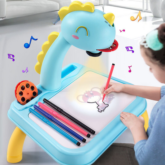 Creative Drawing Desk with Projector | Safe, Compact & Ideal for Kids' Creative Play and Skill Development