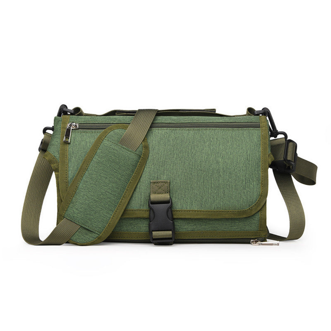Compact Changing Mat with Pockets | Waterproof, Portable & Organized for On-the-Go Diaper Changes