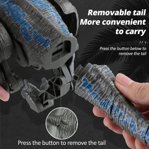 Remote Control Dinosaur Robot – Lifelike Velociraptor Toy with Sound, Lights & Realistic Movements