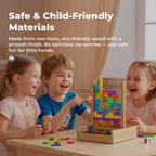 Wooden Tetris Puzzle Game | Enhances Creativity, Problem-Solving & Fine Motor Skills for Kids