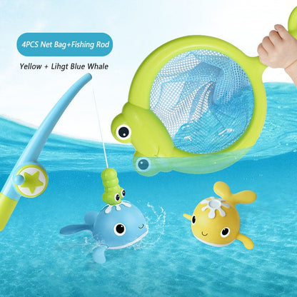 Bath Time Fishing Set - Fun Bath Buddies for Kids - Interactive Water Play Toys