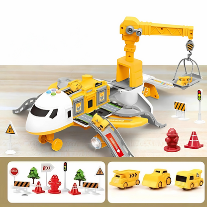 Transformative DIY Plane Toy | Boosts Creativity, Problem Solving & Engaging Educational Content for Kids Aged 3-5+ Years