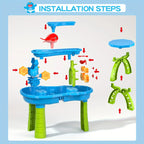 3-in-1 Outdoor Sand & Water Table | BPA-Free, Weather-Resistant & Ideal for Backyard Fun and Summer Play for Kids