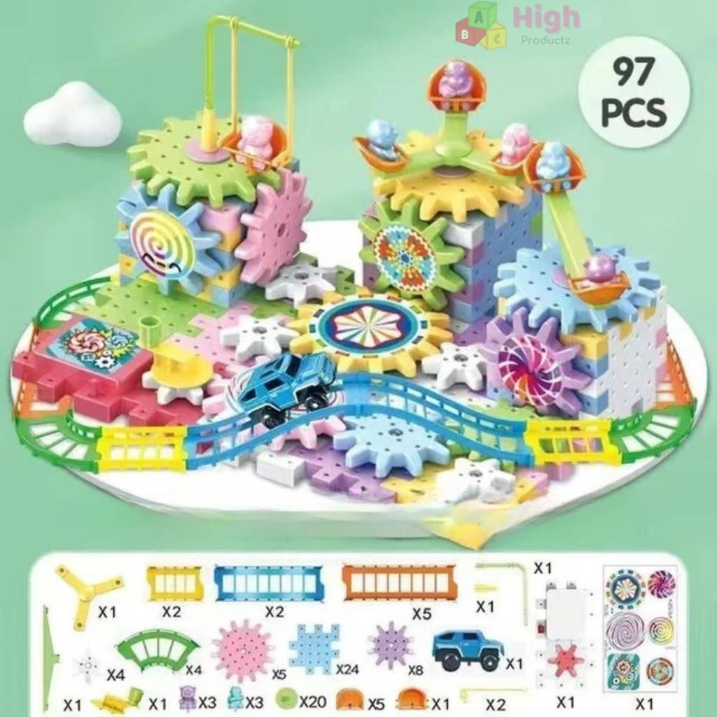 Educational Building Set for 2-3 Year Olds – Intro to Gears Kit