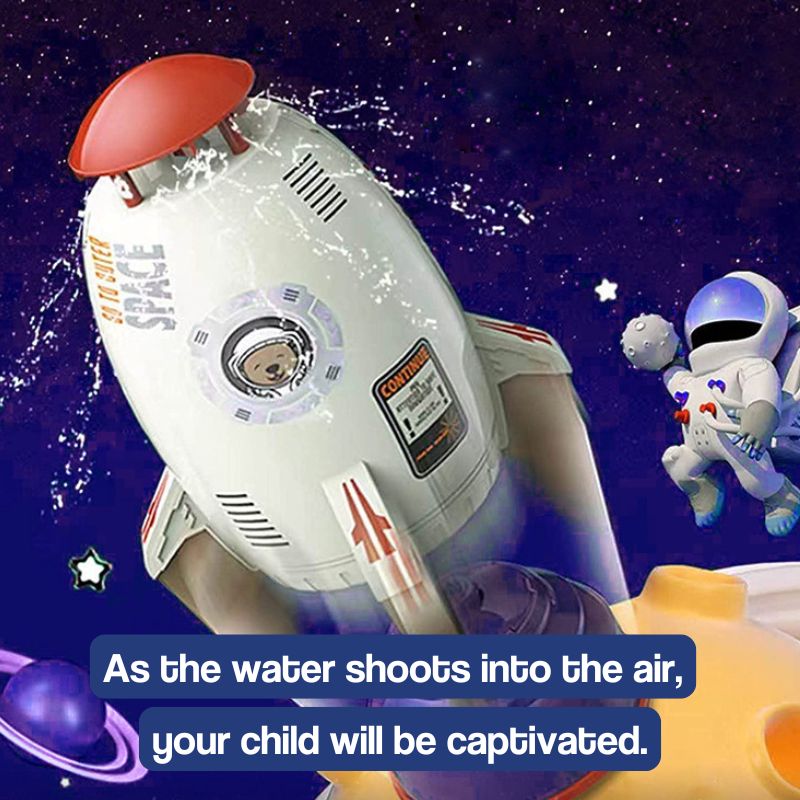 AquaBlast Rocket Sprinkler | Adjustable Spray Patterns for Thrilling Outdoor Water Fun for Kids Ages 3+