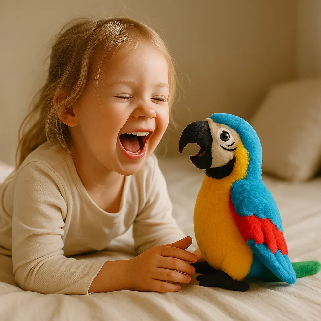 Talking Parrot Toy for Kids | Soft, Interactive & Enhances Language Skills for Ages 1-5+