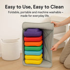 Sensory Stepping Stones for Kids – Autism Balance Toys, Rainbow Foam Play Stones for Toddlers