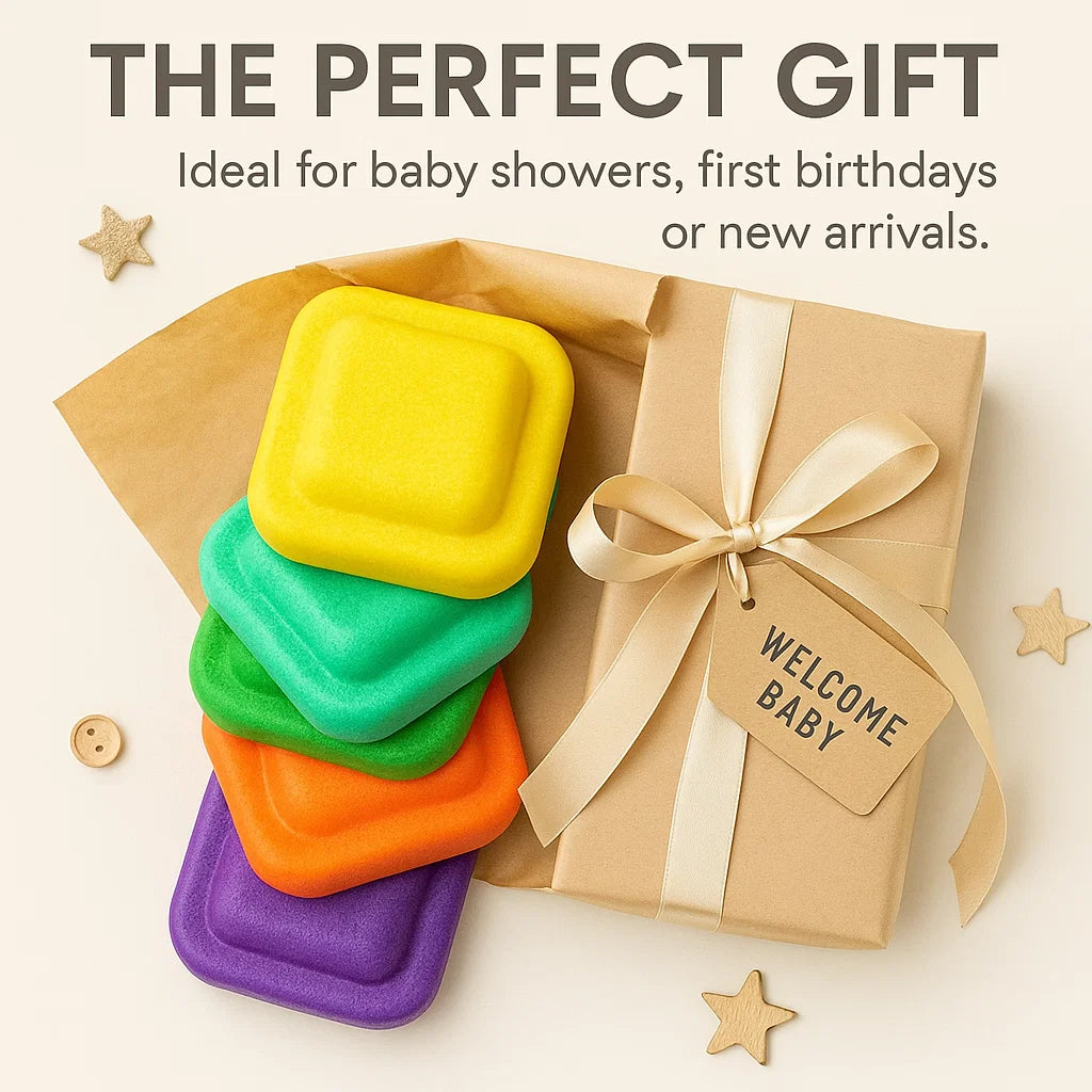 Sensory Stepping Stones for Kids – Autism Balance Toys, Rainbow Foam Play Stones for Toddlers