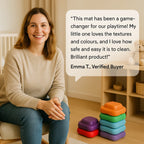 Sensory Stepping Stones for Kids – Autism Balance Toys, Rainbow Foam Play Stones for Toddlers