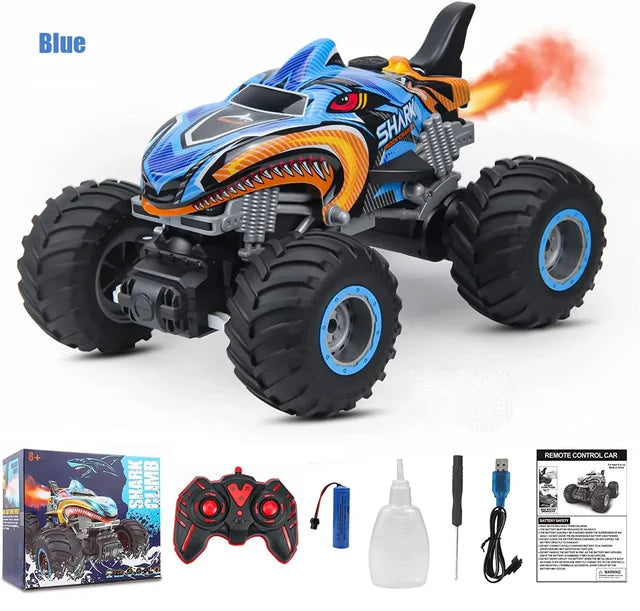 Rc Remote Control Monster Truck Off Road 4x4 Shark Digger Rock Crawler Drift Car
