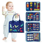 Montessori Educational Busy Board Book for Children | Safe, Durable & Ideal for Developing Life Skills from 1 Year