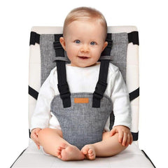 Portable Travel High Chair - Compact Booster Seat with Harness for Easy Dining Anywhere