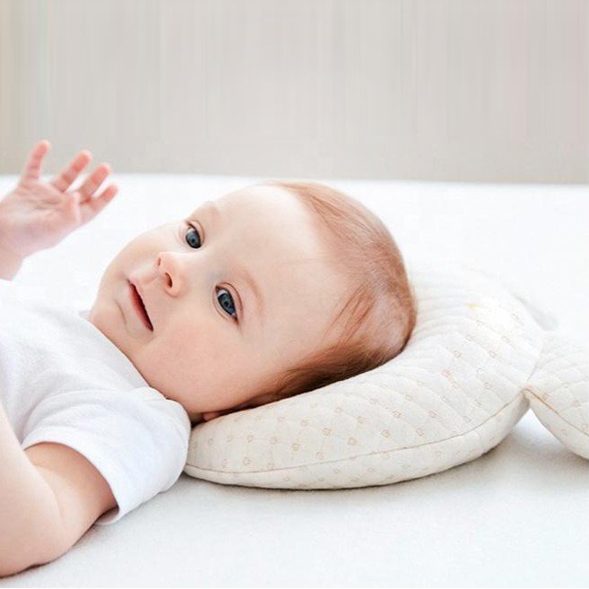Baby Flat Head Pillow | Hypoallergenic, Breathable & Recommended for Newborns with Plagiocephaly