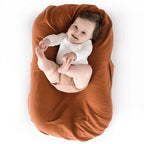 Baby Lounger Nest Bed | Soft Organic Cotton, Portable & Safe for Co-Sleeping and Hands-Free Moments
