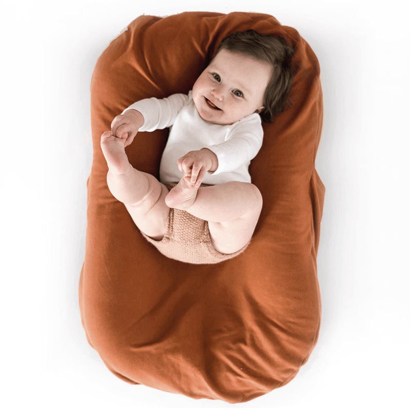 Baby Lounger Nest Bed | Soft Organic Cotton, Portable & Safe for Co-Sleeping and Hands-Free Moments