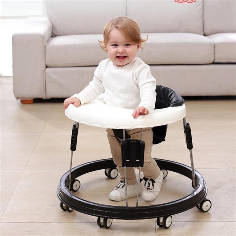 Anti Rollover Baby Walker | Adjustable Height, Wide Base & Safe for Babies Aged 6-18 Months