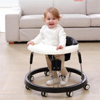 Anti Rollover Baby Walker | Adjustable Height, Wide Base & Safe for Babies Aged 6-18 Months