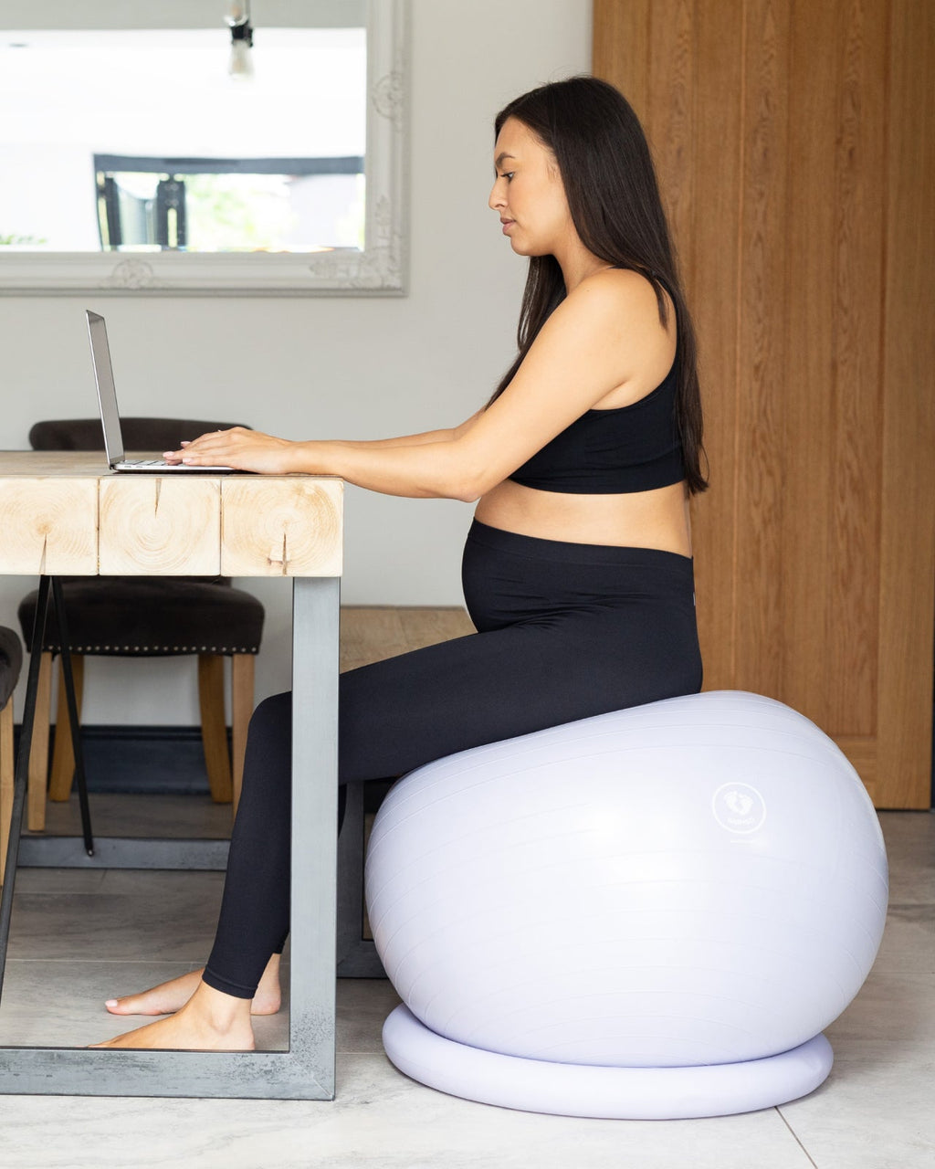 Pregnancy & Pilates Ball 75cm – Durable Birthing Ball for Comfort, Exercise & Labor Preparation