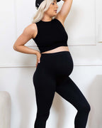 Maternity Leggings for Pregnancy – Soft, Stretchy & Comfortable Cotton Pregnancy Leggings