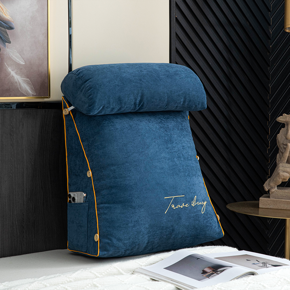 Luxury Backrest Reading Pillow | Wedge Pillow | Comfortable Support for Reading and Relaxation