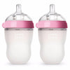 Image of Silicone Baby Bottles – Mimics Breastfeeding for Happy Feeding