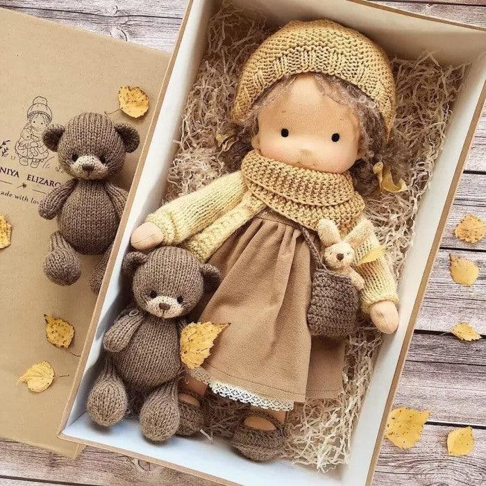 Handmade Soft Fabric Doll | Natural Materials, Hypoallergenic & Ideal for Imaginative Play