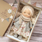 Handmade Soft Fabric Doll | Natural Materials, Hypoallergenic & Ideal for Imaginative Play