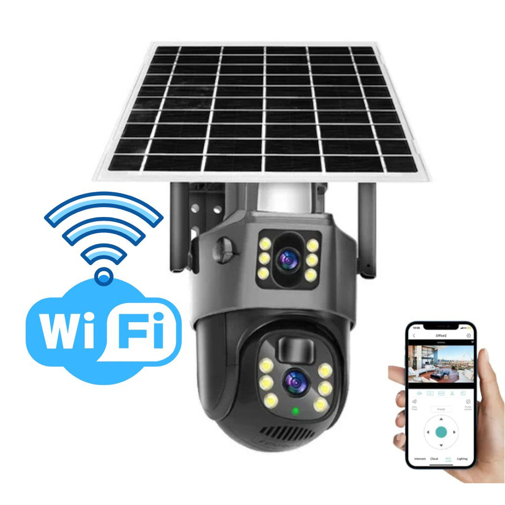 4K Wireless 360 Outdoor Security Camera | Solar-Powered, 360° Rotation & Smart Detection for Home Surveillance
