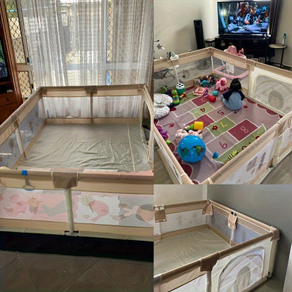 Baby Playpen | Soft, Durable & Colorful Animal Print Fence for Safe Indoor and Outdoor Play
