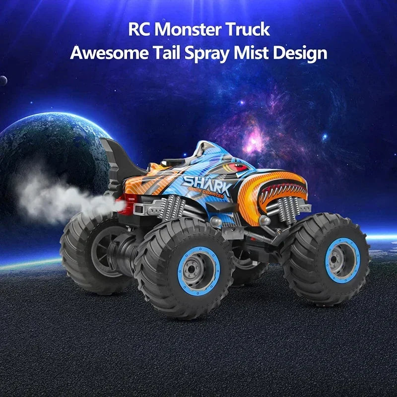 Rc Remote Control Monster Truck Off Road 4x4 Shark Digger Rock Crawler Drift Car