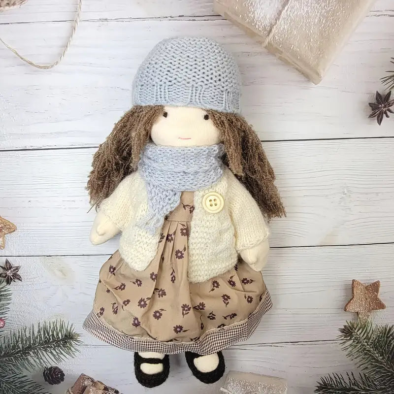 Handmade Soft Fabric Doll | Natural Materials, Hypoallergenic & Ideal for Imaginative Play