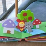 Montessori Activity Book for Children – Interactive Felt Learning Book with Fine Motor Skills Activities