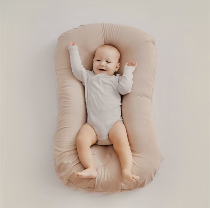 Orthopaedic Baby Nest Pillow | Anti-Flat Head Newborn Cushion & Snuggle Lounger for Safe Sleep