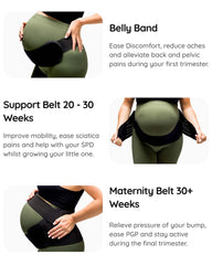 Pregnancy Support Belt – Babygo Belly & Back Support for Mums-to-Be & Postpartum Recovery