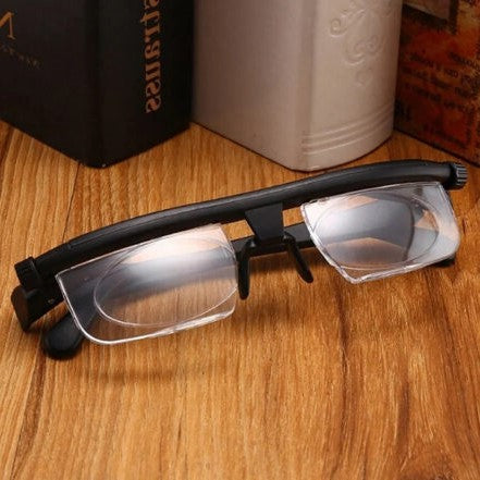 Adjustable Focus Glasses with Self Adjusting Zoom Eyeglasses for Near and Far Vision | Magnifying Lenses for Reading