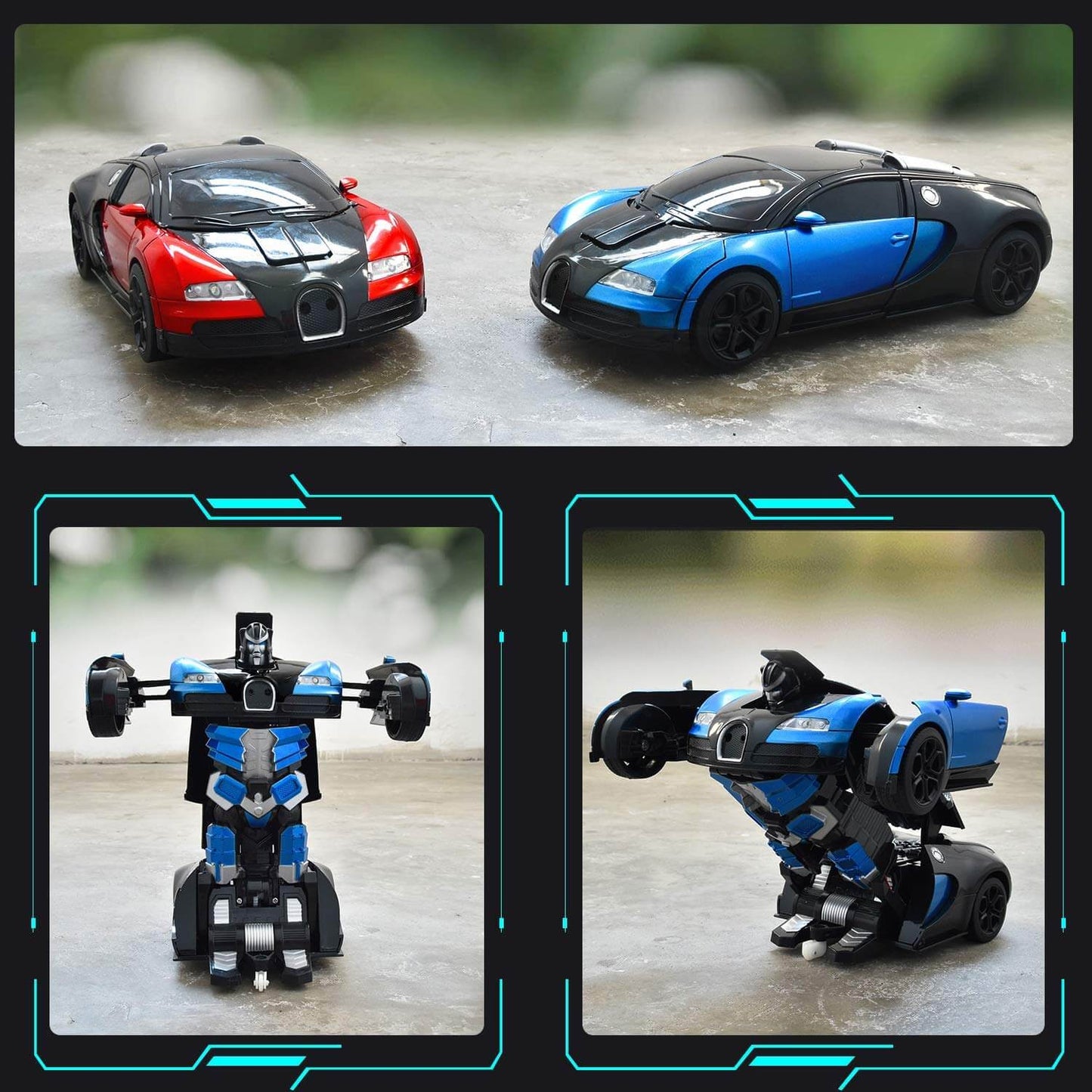 Transforming Remote Control Robot Car | Gesture Activated, LED Lights & Sound Effects for Kids' Interactive Play