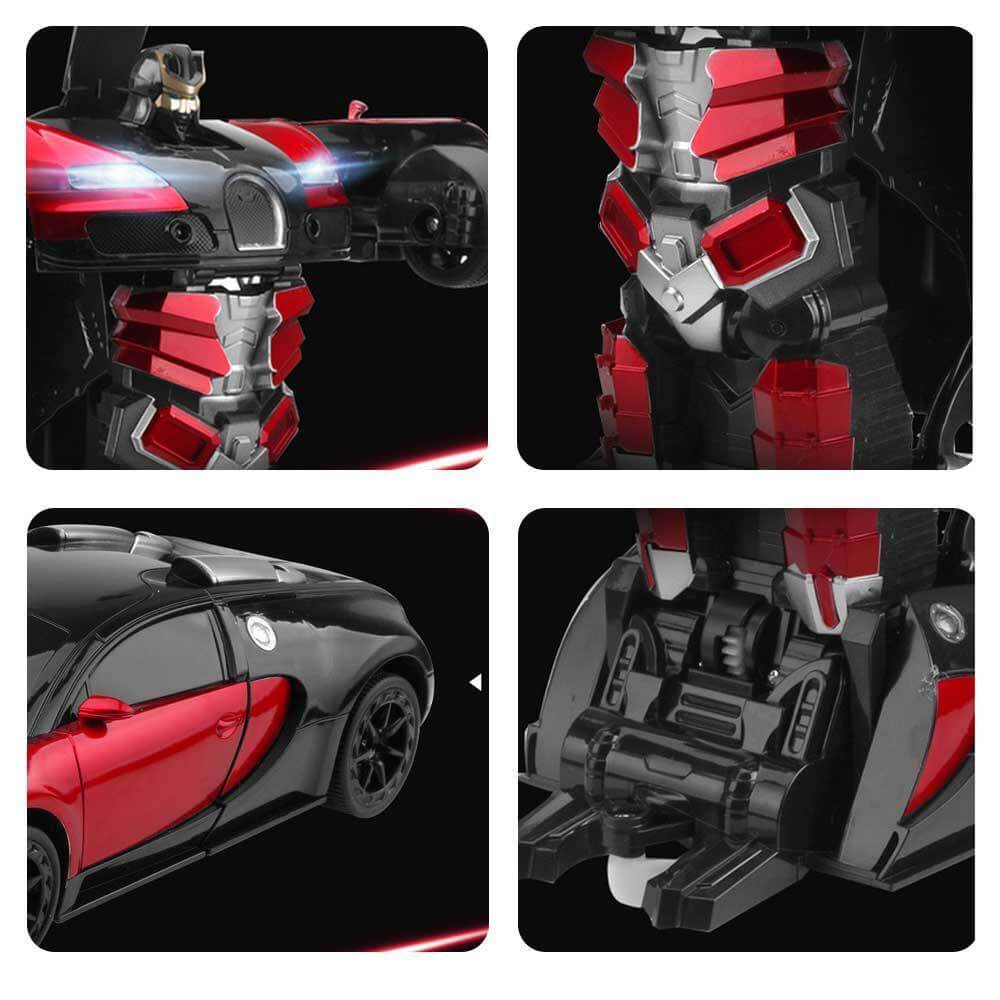 Transforming Remote Control Robot Car | Gesture Activated, LED Lights & Sound Effects for Kids' Interactive Play