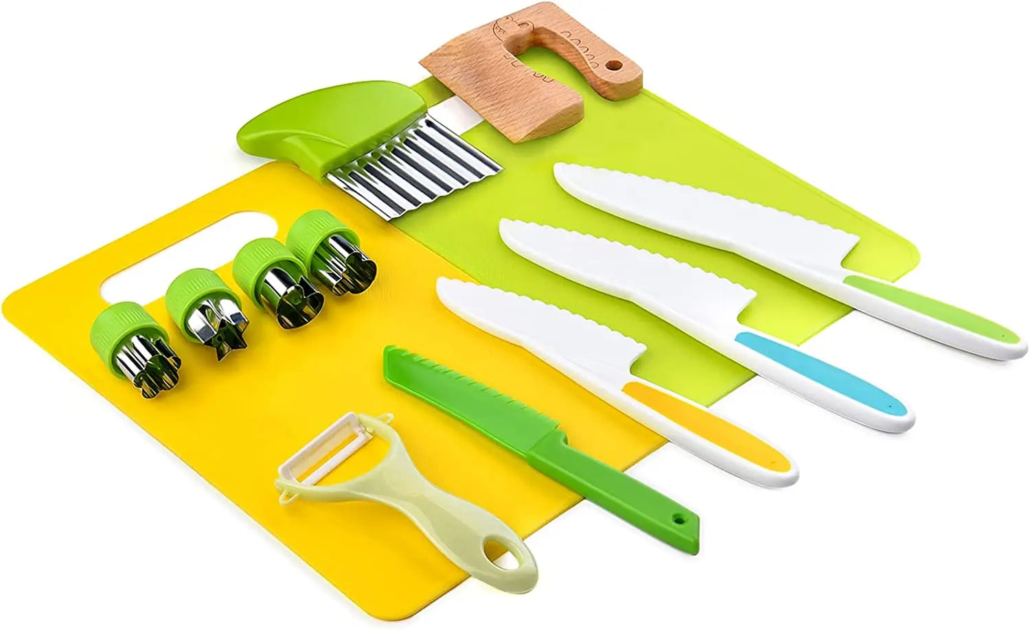 Children's Cooking Set with Toddler Knives - Safe Cutting Set for Mini Chefs