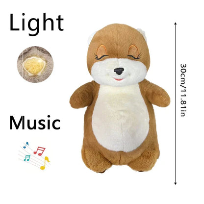 Sleepy Bedtime Breathing Otter Toy