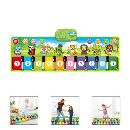 Interactive Piano Mat Musical Toy for Kids - Touch Sensitive Game Cushion