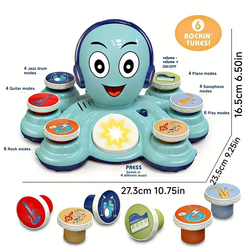 Musical Octopus Toy | Interactive, Educational & Stimulating for Toddlers and Preschoolers