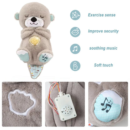 Sleepy Bedtime Breathing Otter Toy