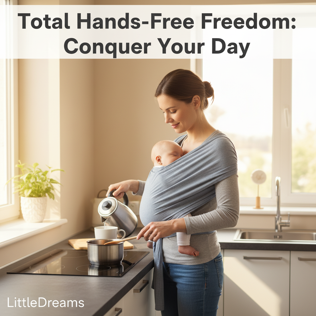Ultra-Soft Cotton Newborn Baby Sling | 100% Breathable Cotton Ergonomic Carrier with Hands-Free Support and Certified Safety Standards