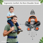 Ergonomic Shoulder Backpack Carrier for Toddlers | Lightweight Hands-Free Hiking Seat with 360° Panoramic View and Dual-Safety Ankle Straps