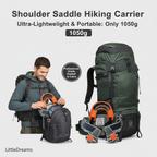 Ergonomic Shoulder Backpack Carrier for Toddlers | Lightweight Hands-Free Hiking Seat with 360° Panoramic View and Dual-Safety Ankle Straps