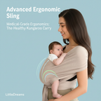 Advanced Ergonomic Baby Sling | T-Shirt Style Slip-On Carrier for Newborns & Preemies with Orthopaedic Hip Support