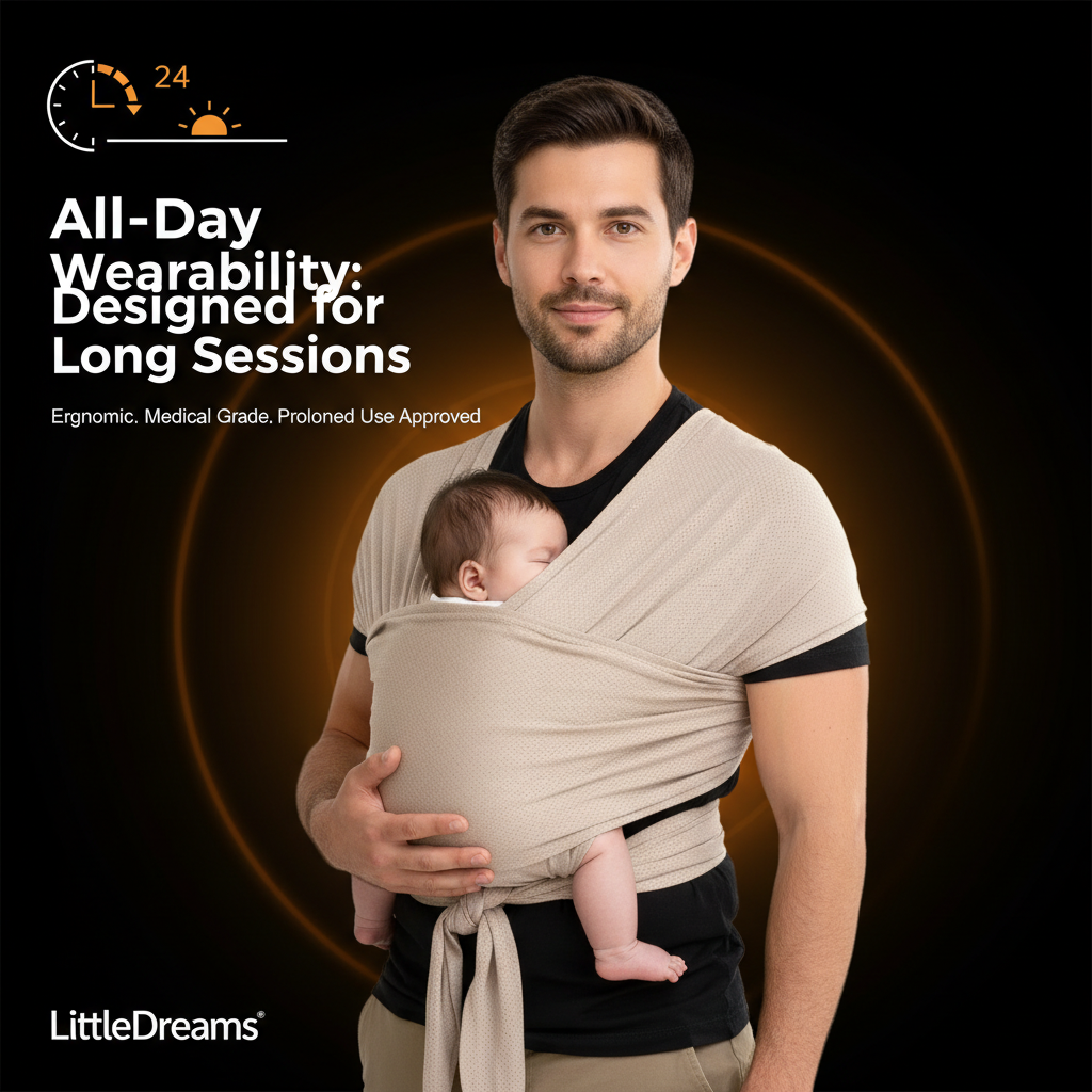 Advanced Ergonomic Baby Sling | T-Shirt Style Slip-On Carrier for Newborns & Preemies with Orthopaedic Hip Support