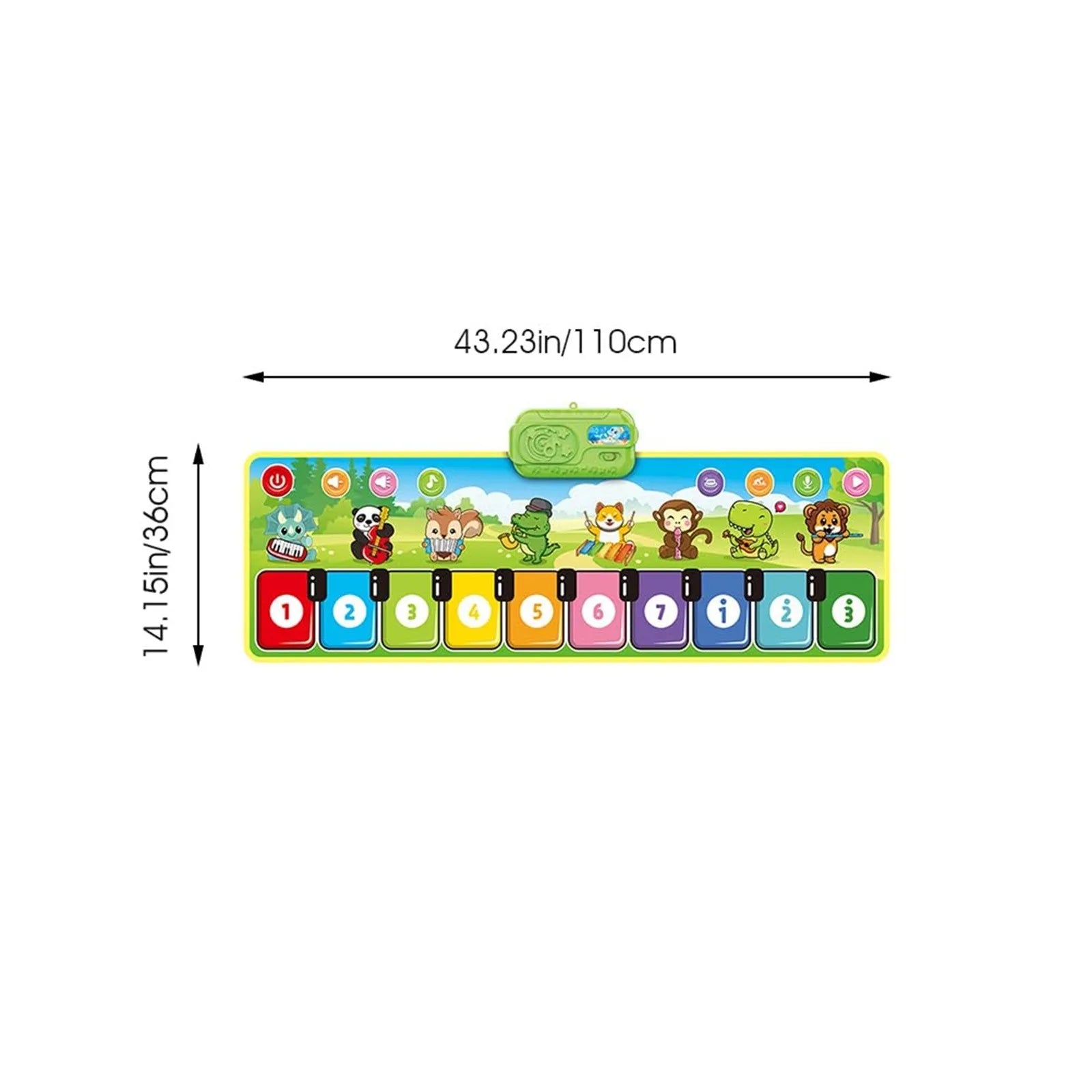 Interactive Piano Mat Musical Toy for Kids - Touch Sensitive Game Cushion