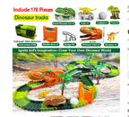 Racing Dinosaur Train Set | Non-Toxic, Creative Track Builder for Kids Aged 3+ and Perfect for Parties