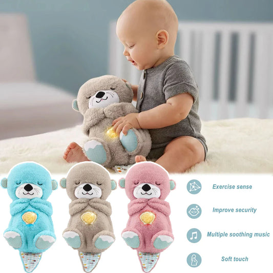 Sleepy Bedtime Breathing Otter Toy